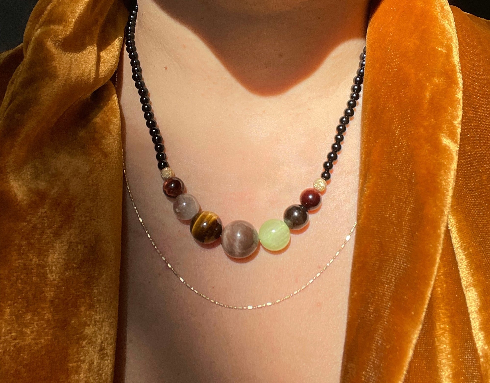 Bubbles Necklace - Onyx