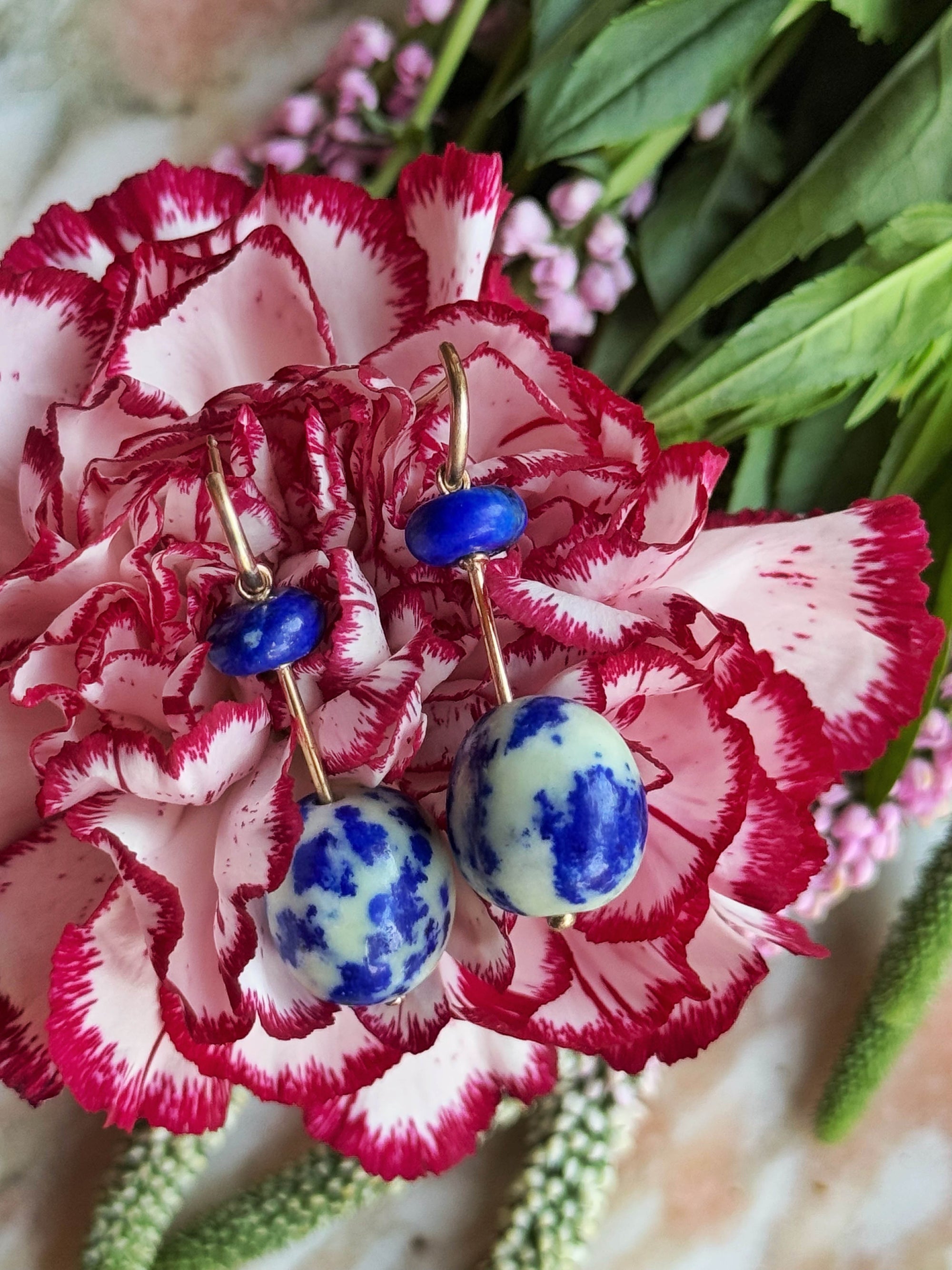 Swingers Hooplet Earrings Lapis