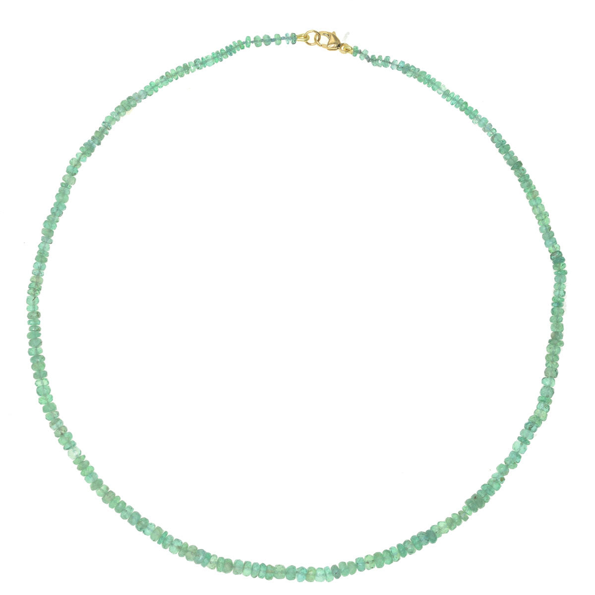 Beaded Mini Emerald Necklace