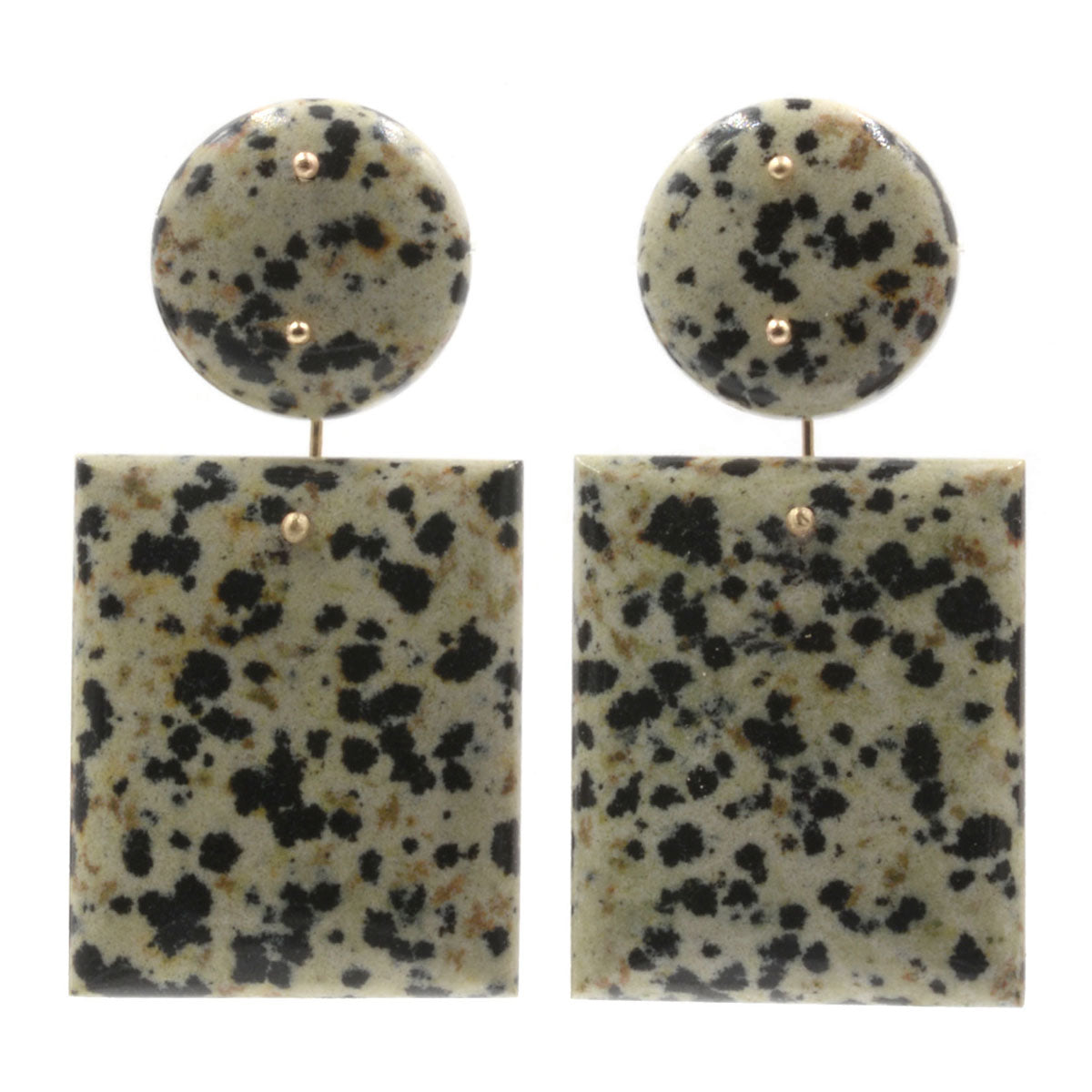 Mobile Earrings Dalmatian Double
