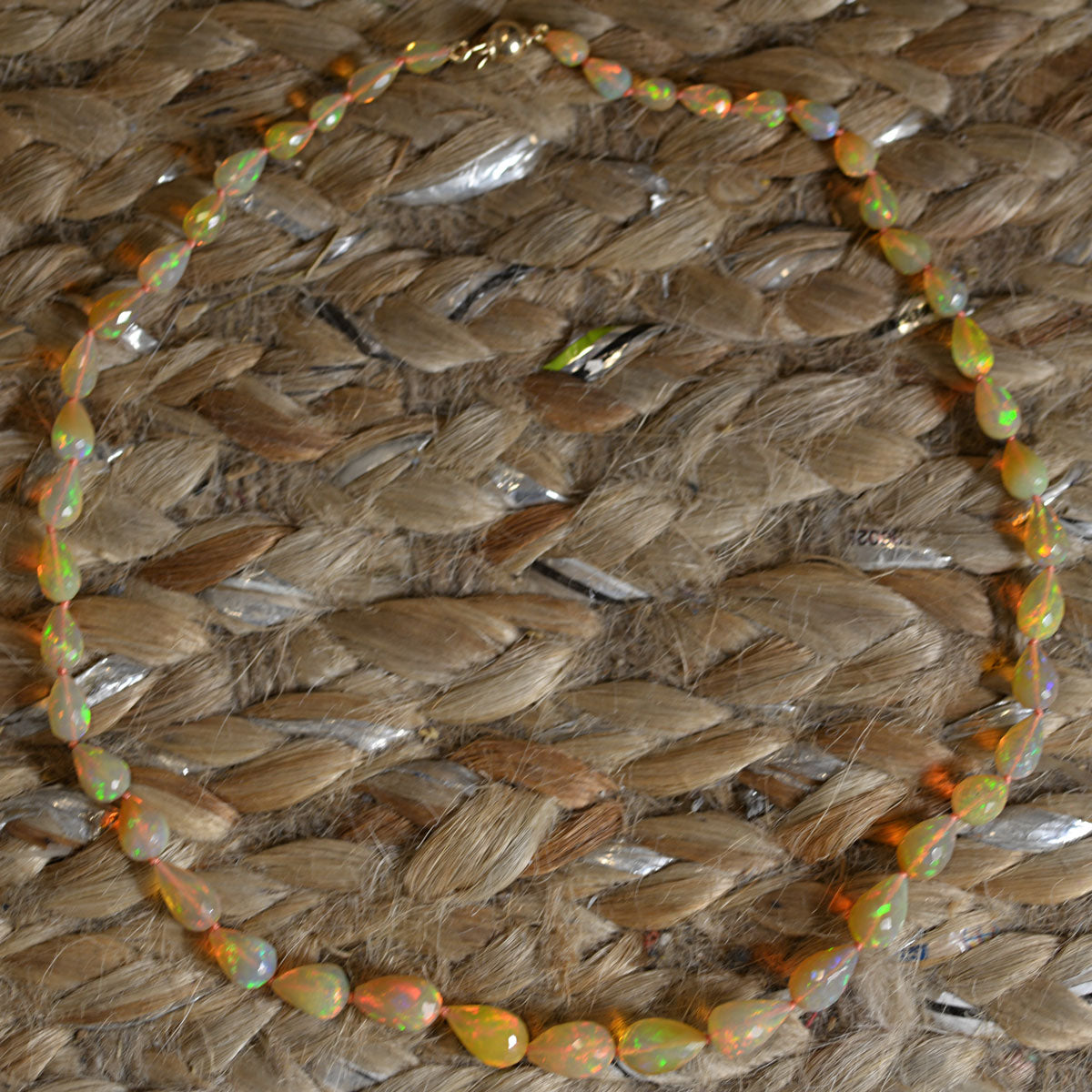 Teardrop Ethiopian Opal Necklace