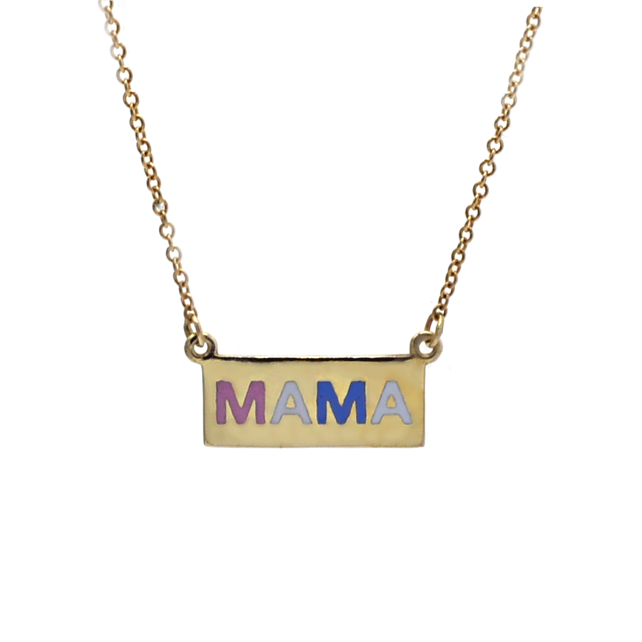 Enamel Mama Necklace - Pastel Colorway