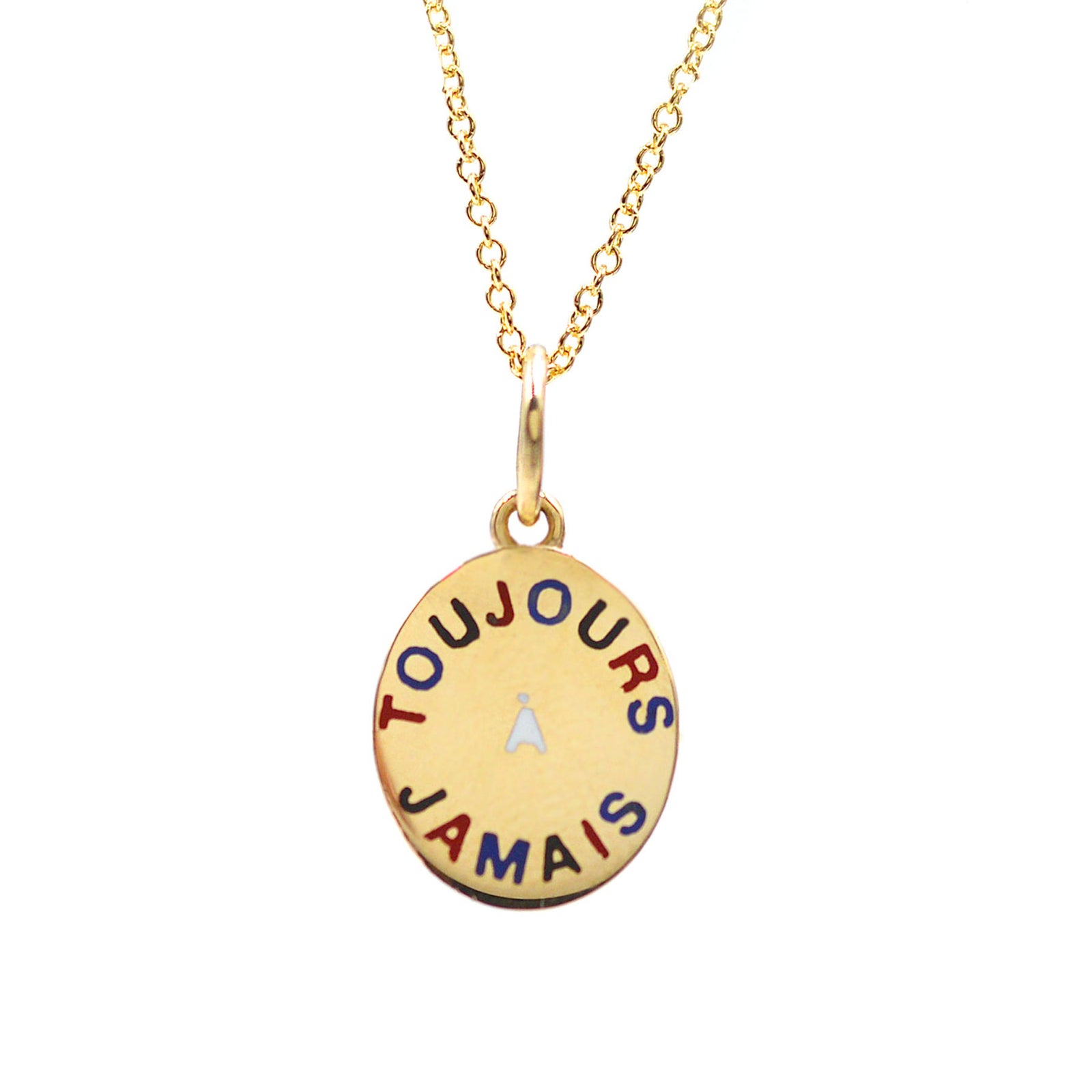 Enamel Toujours et A Jamais Necklace